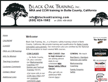 Tablet Screenshot of blackoaktraining.com